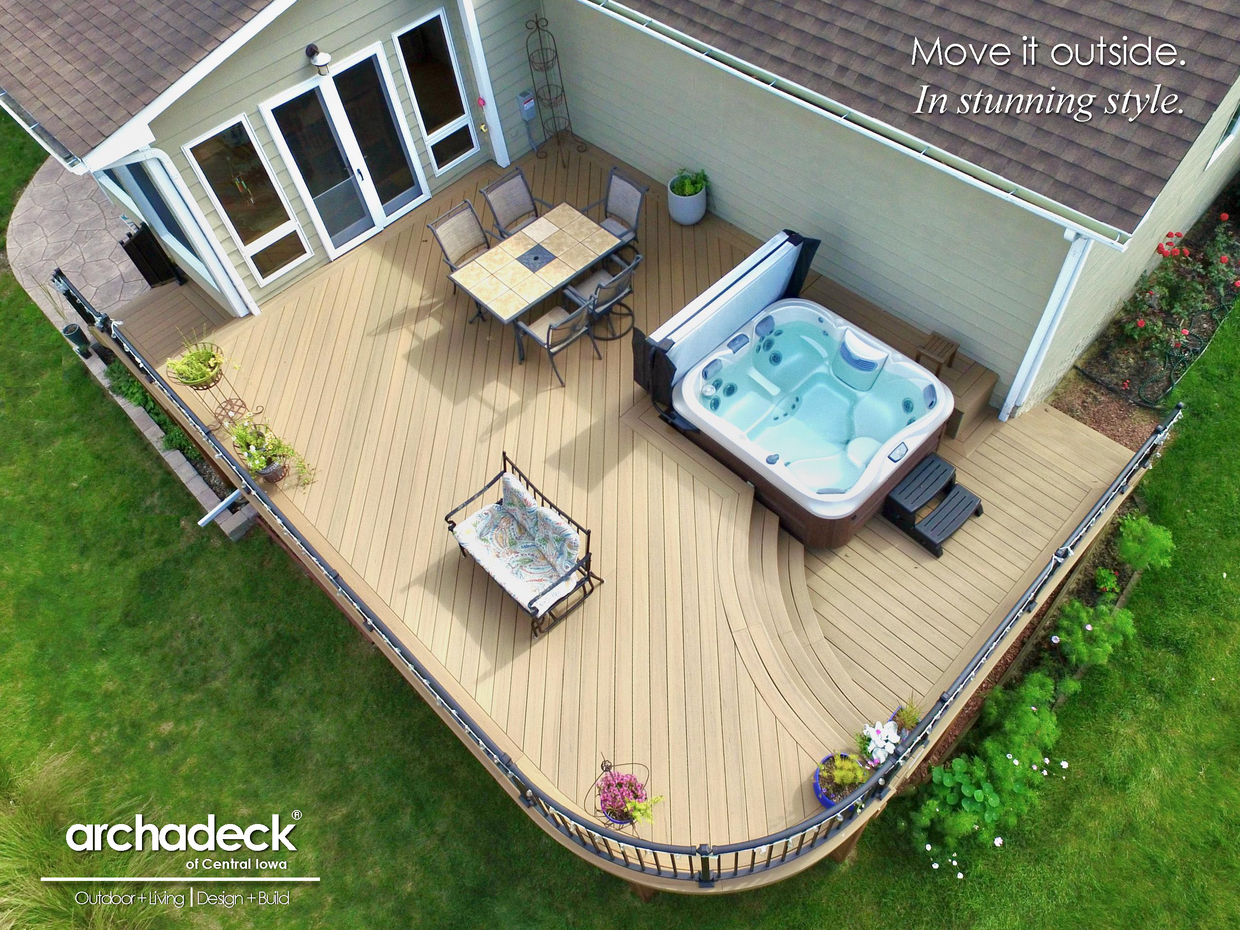 central iowa custom timbertech deck